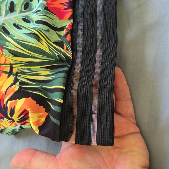 Tropical Floral Women's Swim Top - Picture 2 of 6